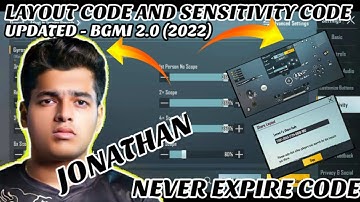 GODL JONATHAN NEW SENSITIVITY CODE 2022 | JONATHAN CONTROL CODE | JONATHAN SENSITIVITY SETTINGS