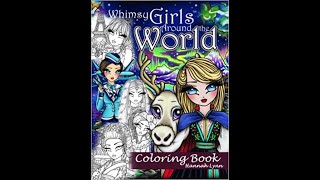 COLORING BOOK FLIPTHROUGH: Whismy Girls Around the World | Hannah Lynn screenshot 5