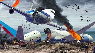 Flew Into The BERMUDA TRIANGLE - Control System Failure! Landings In Water Besiege Plane Crash