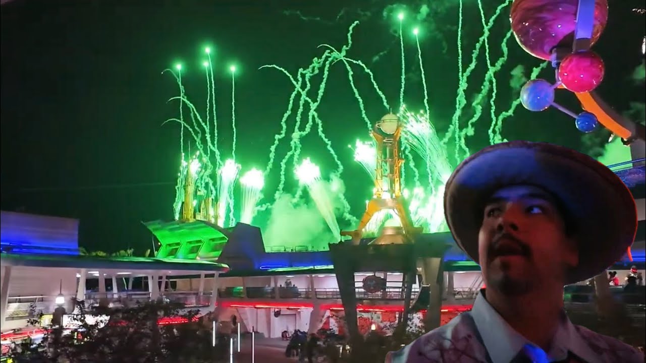 Happily Ever After Fireworks From the People Mover and Hanging Out at Magic Kingdom