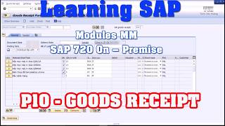 GOODS RECEIPT - Nhập đơn hàng (MM – Material Management) - Phần 10 Learing SAP #sap #software