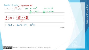 VCAA Mathematical Methods 2007 Exam 1 - Question 1