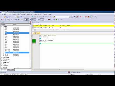 C Program for ARM Microprocessor using KEIL(Program 7) VTU CBCS 4th SEM
