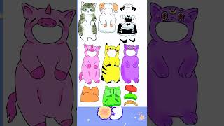 CUTE 💖KITTEN 😻🐱😽 COLOR TEMPLATES 🎨 TO PRINT OR DRAW #youtubeshorts #drawing
