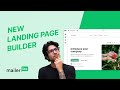 Stunning landing pages in record time: Our new builder is here!