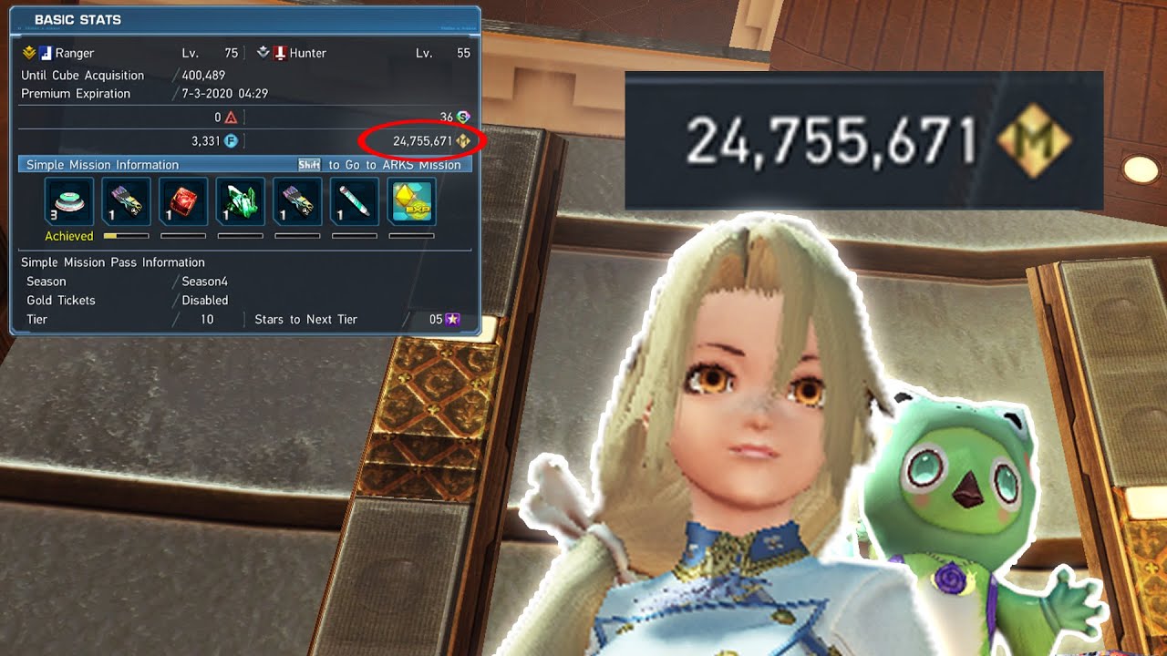 How to farm Meseta in Phantasy Star Online 2 - Easy Money