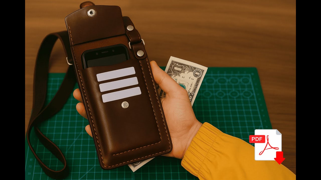 Easy Leather crossbody bag that sold out quickly (free pattern)