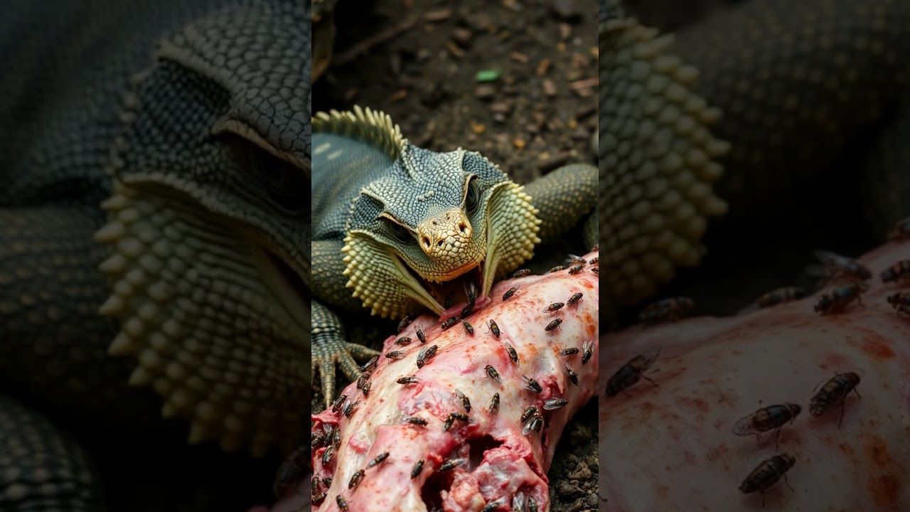 Komodo Dragon: A Lethal Bite 🐉☠️ 