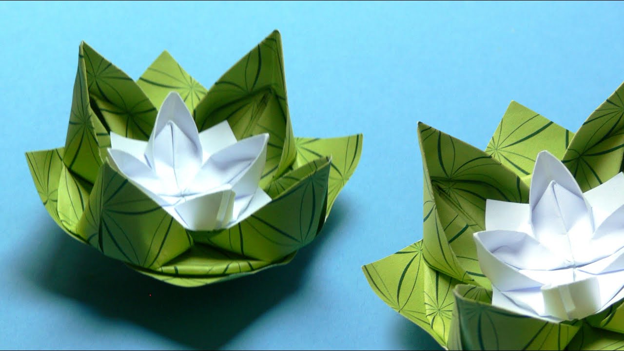 Origami Seerose falten - diskursdisko.de