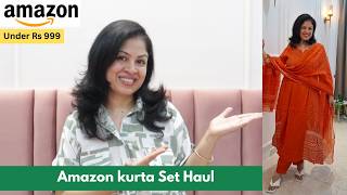 Amazon Kurta Sets Under ₹999 | Stylish Office Wear, Daily wear & Party  wear |Try-On Haul screenshot 4