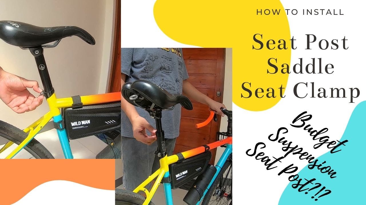 How to install or change your bike saddle / seat, adjusting of seat