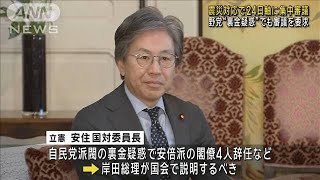 震災対応で24日軸に集中審議　野党“裏金疑惑”でも審議を要求(2024年1月12日)