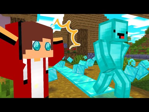 Maizen] Diamond Mikey showed up! 💎💨 [Minecraft Animation