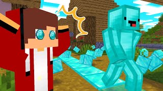 Maizen] Diamond Mikey showed up! 💎💨 [Minecraft Animation
