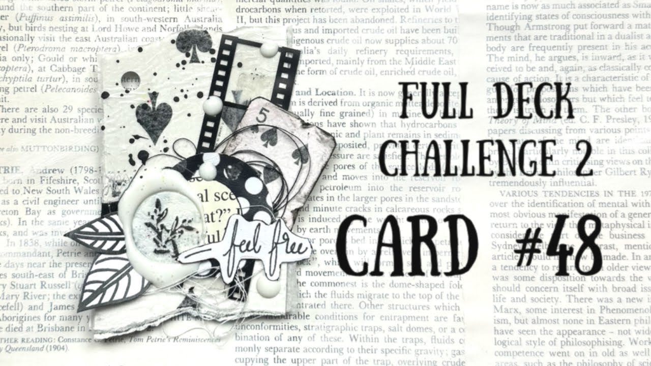 Altered Playing Card Number 48 | Full Deck Challenge 2