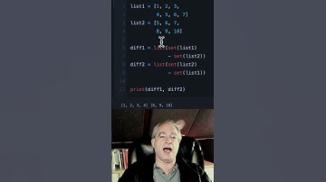 Find difference between 2 Python lists 🐍 #shorts #python