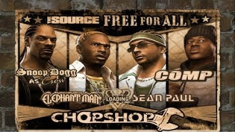 Def Jam Fight For NY: FFAM| Crow VS Elephant Man VS Sean Paul VS Comp @ Chopshop (HARD)!
