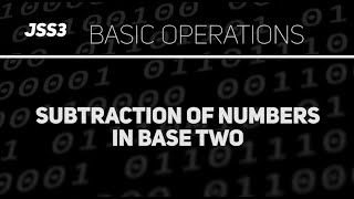 Subtraction of numbers in base two (Mathematics JSS 3)