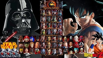 Mortal Kombat 9 - (DARTH VADER & GOKU) - Expert Tag Ladder - gameplay - (1080p60fps)