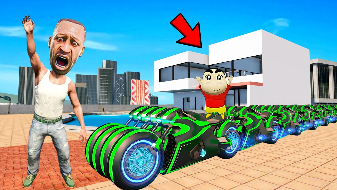 😱Franklin ! Make LONGEST BIKE in Indian Bike Driving 3D