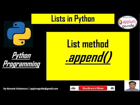 Python Lists #01 | append() Method