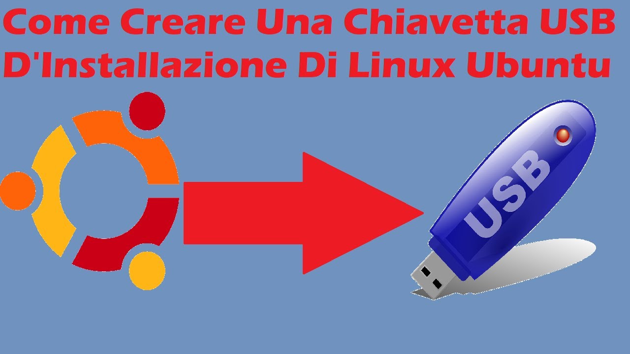 Linux Ubuntu: Come Creare Una Chiavetta USB D'Installazione - YouTube