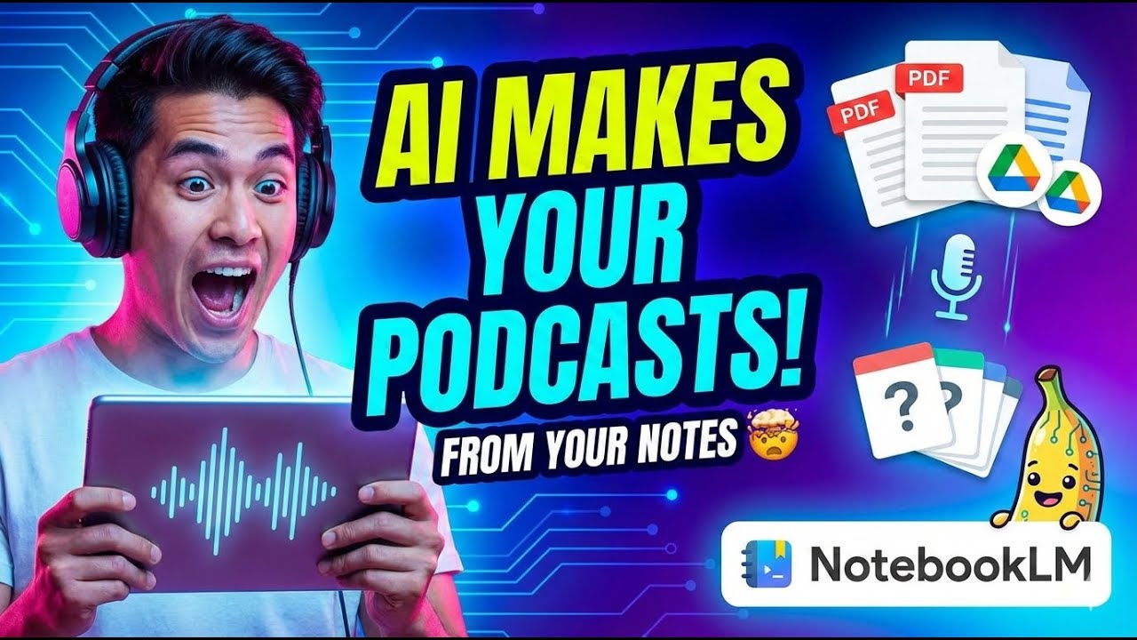 Google NotebookLM Tutorial: Create Flashcards, Summaries & AI Podcasts from Your PDFs