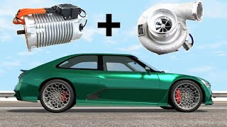 World's First Turbocharged Electric Car! BeamNG. Drive