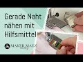 Gerade Nähte mit Hilfsmittel nähen #nähenlernen