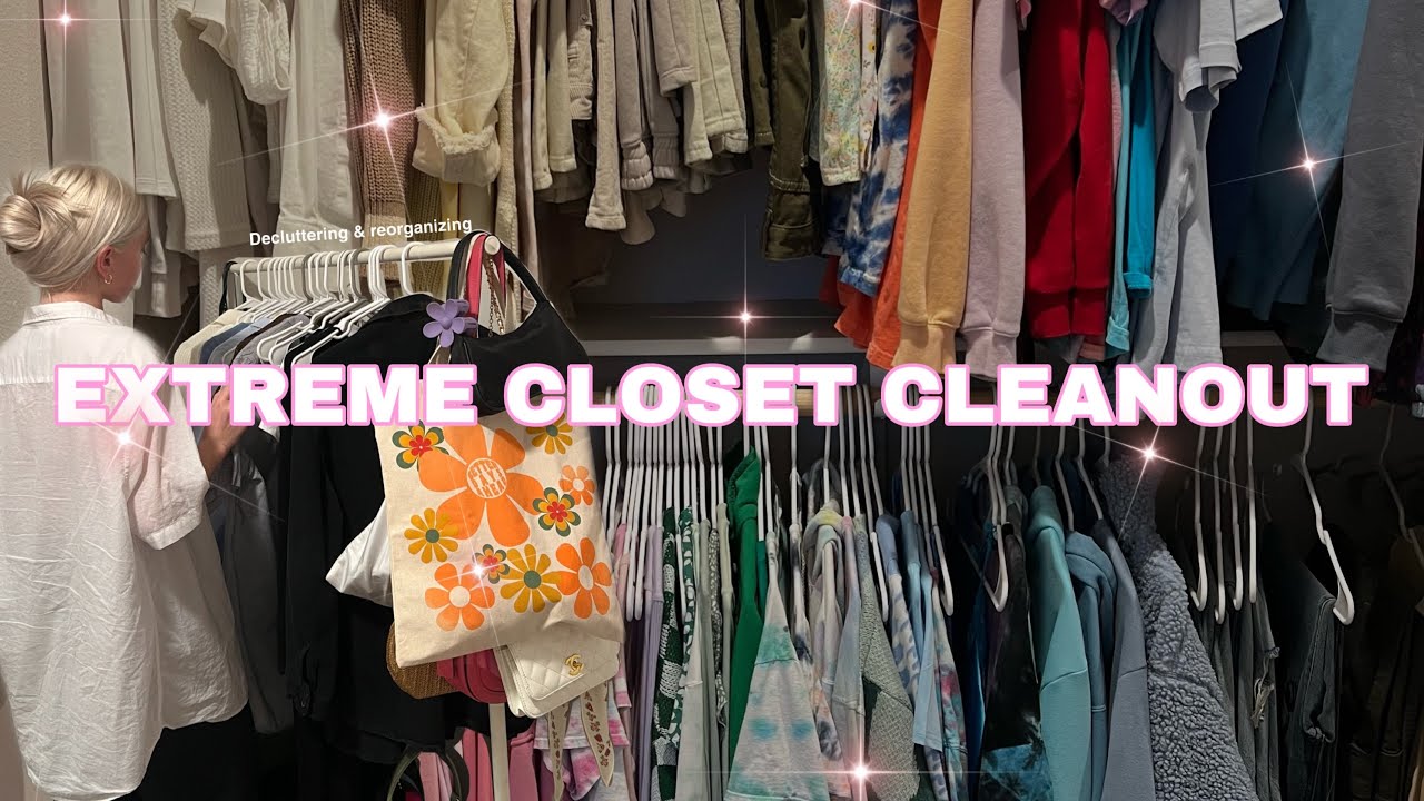 EXTREME CLOSET CLEANOUT 2022 *SPRING CLEANING* decluttering ...