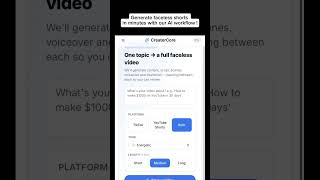Link in bio! #ai #contentautomation #facelessyoutubeshorts #facelessyoutube #money