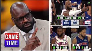 Details NBA Gametime crew reacts to Philadelphia 76ers Falls to Pistons 106-93 despite LeBron Return Update