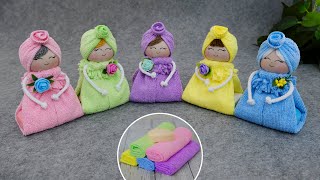 Fragrant dolls with the scent of your favorite soap  Quick gifts  From soap and microfiber towel