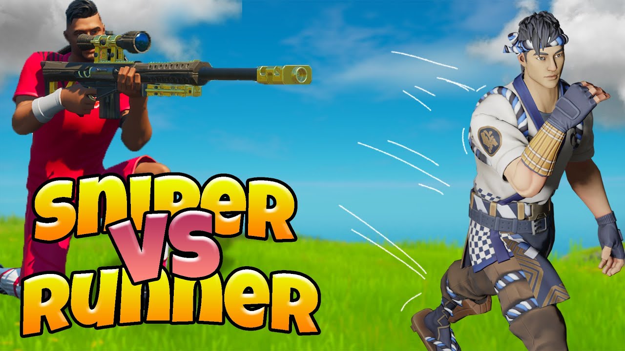 YOUTUBER VS COMMUNITY Sniper vs Runner in Fortnite mit @AANDRE @BlazeistOG @deking
