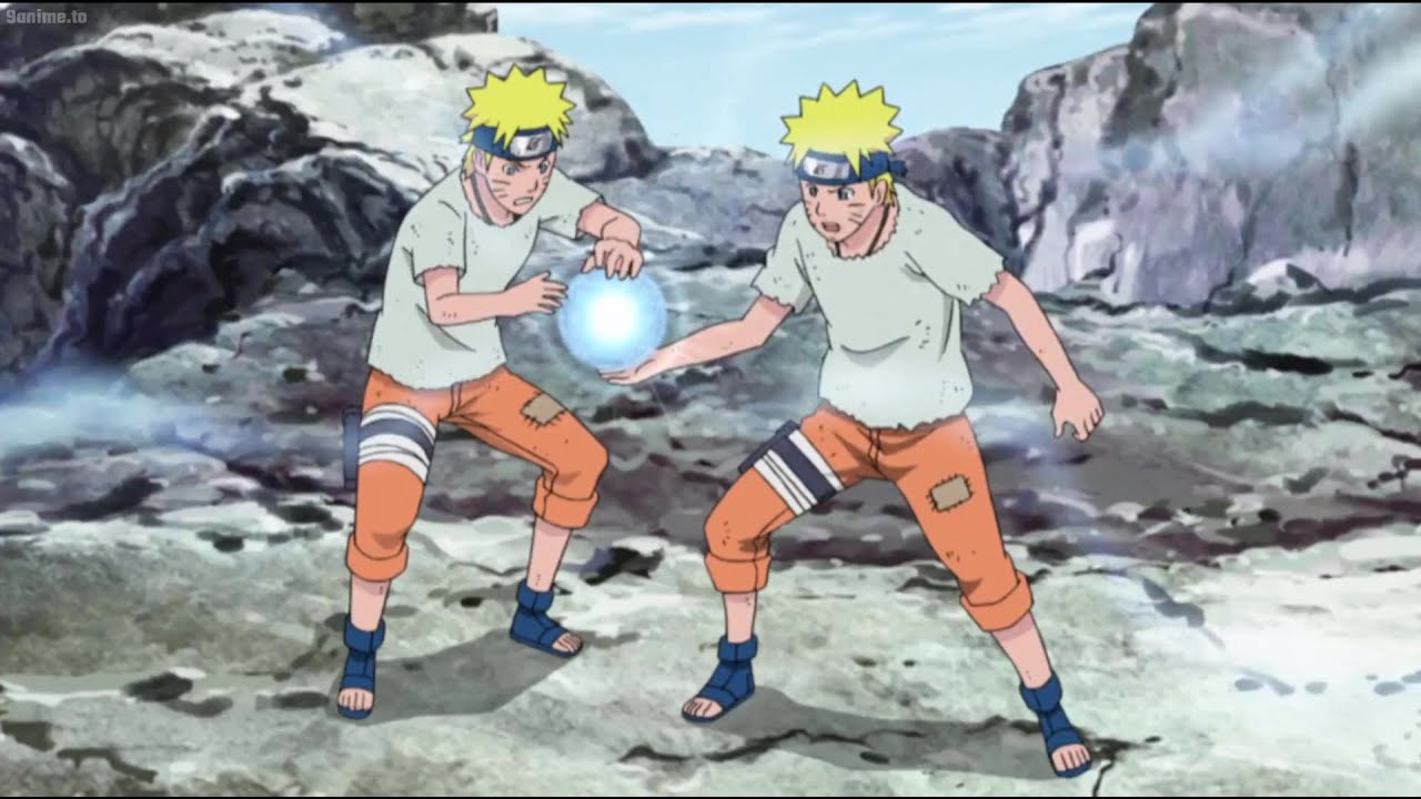 Naruto Tableau en Bois Training To Surpass The Other