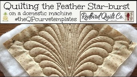 Feather Starburst Quilting with The QP Curve Templates