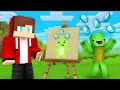 JJ and Mikey Use DRAWING MOD to GET DIAMONDS PRANK - Maizen Parody Video in Minecraft