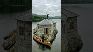 Building a Tiny Stone House on a Private Island! 🤯