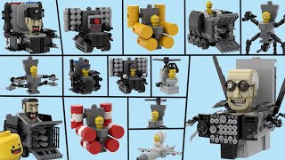 Skibidi Toilet LEGO :  Building ALL TOILET ARMY #9 (Tutorial)