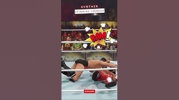 Gunther deliver Spinning Uranage Mustafa Ali | #WWE2K23