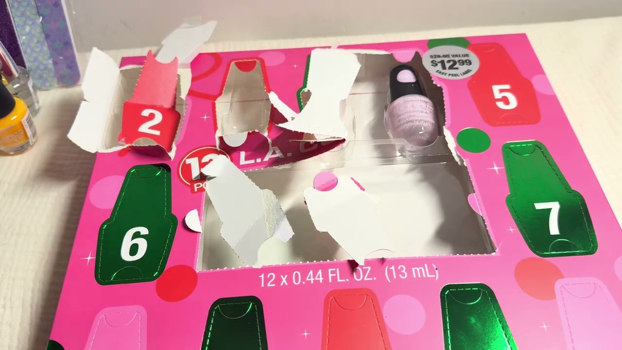 💅✨ Opening My LA Colors Nail Polish Advent Calendar (Better Late Than Never!) 🎉