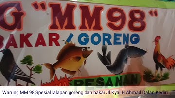 Rekomendasi Tempat makan di Kediri Lalapan Bakar/Goreng warung MM98