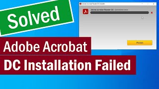 أدوبي ريدر المثبت دون اتصال | كيفية إصلاح فشل تثبيت برنامج Adobe Acrobat Reader DC | خطأ في قوات الدفاع الشعبي