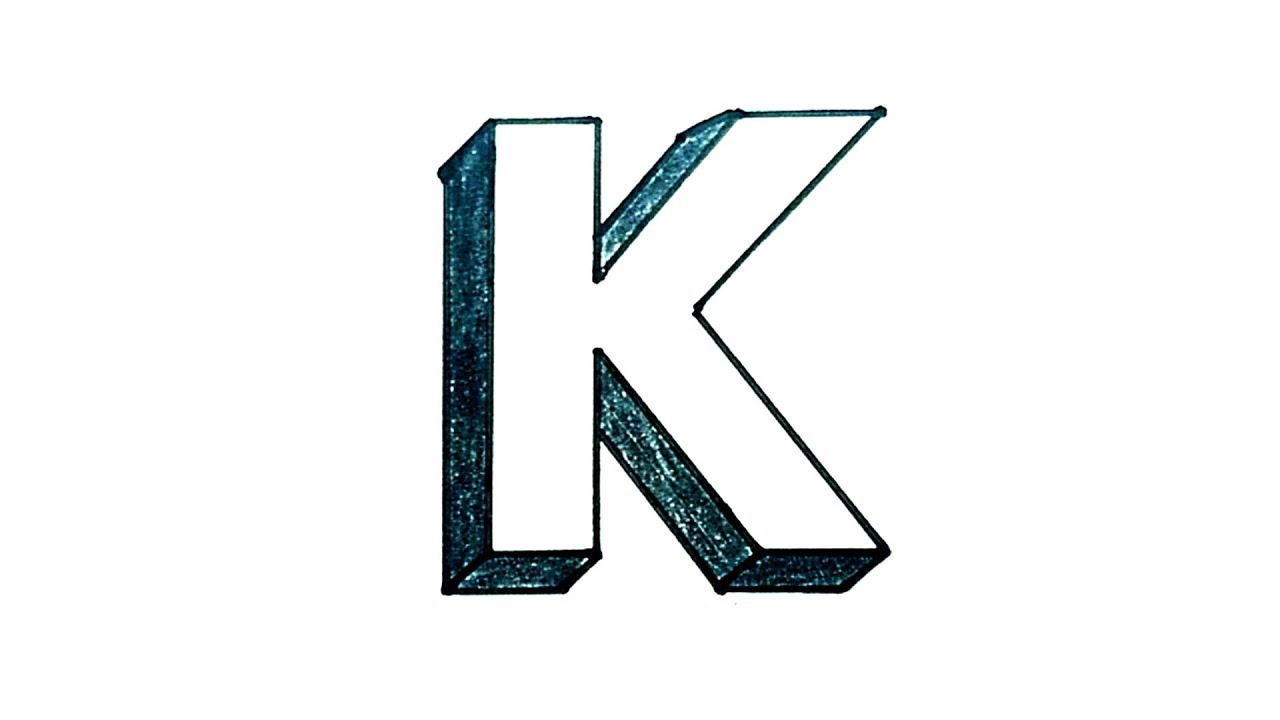 Letter k 3d - qustmb