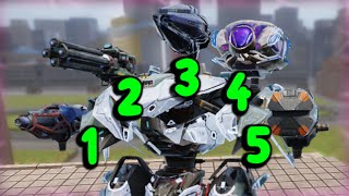 Bro Has 5 Different Titan Weapons - War Robots Gameplay