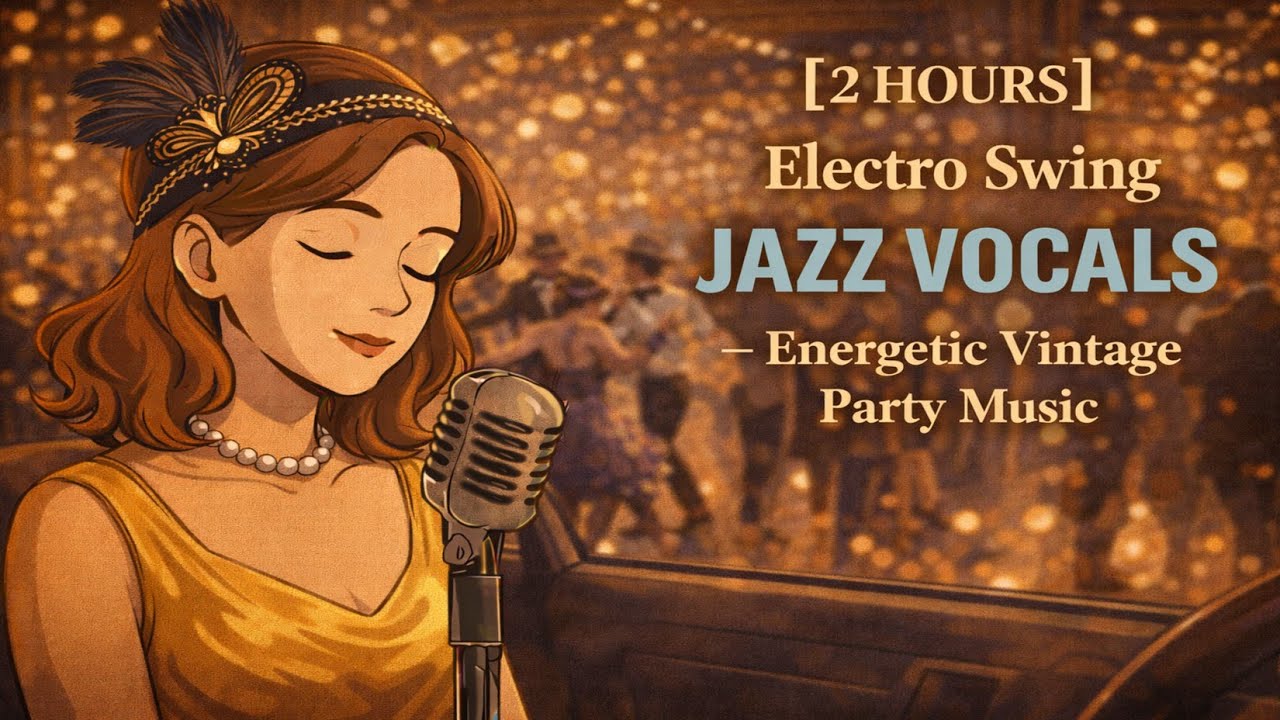 [2 HOURS] Electro Swing Jazz Vocals – Energetic Vintage Party Music 