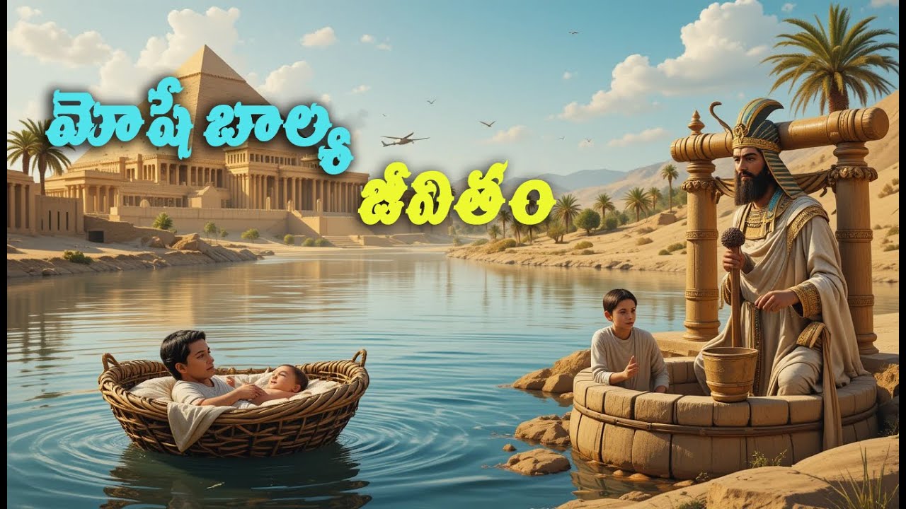 MOSES story in telugu bible moses childhood bible story