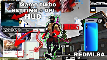 BEST NEW SETTINGS ⚙️ REDMI 9a NO LAG PROBLEM + MACRO + GAME TURBO + High fps طريقة تشغيل الماكرو