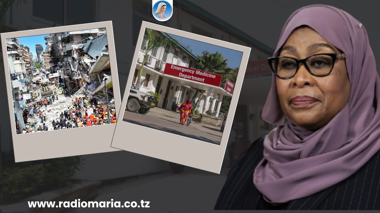 RAIS DKT SAMIA AKITEMBELEA MUHIMBILI WALIPO MAJERUHI WA AJALI YA KUPOROMOKA KWA GHOROFA