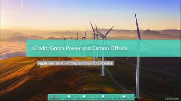 LEED Credit: Green Power and Carbon Offsets | LEED AP BD+C V4 Exam Prep